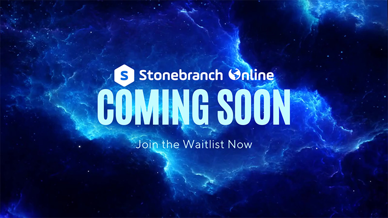 Blue Modern Space Landscape Illustration Live Streaming Announcement Video